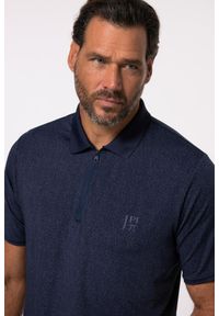 JAY-PI - Męska Funkcyjna koszulka polo tenis FLEXNAMIC® rękaw 1/2 do 7 XL. Typ kołnierza: polo. Kolekcja: plus size. Kolor: niebieski. Materiał: elastan, poliester, materiał