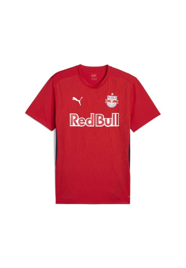 Puma - Męska koszulka treningowa FC Red Bull Salzburg PUMA Red Navy Blue. Kolor: czerwony, niebieski, wielokolorowy. Sport: piłka nożna