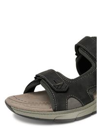 Rieker Sandały 29151-00 Czarny. Kolor: czarny. Materiał: materiał #3