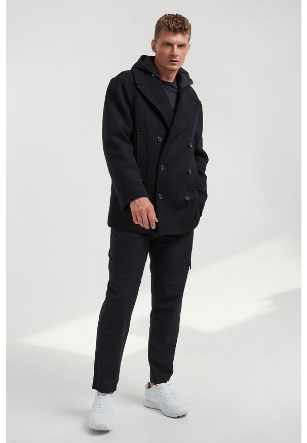 Armani Exchange - Płaszcz męski wełniany ARMANI EXCHANGE. Materiał: wełna