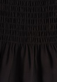 Born2be - Czarna Rozkloszowana Sukienka z Bawełny z Gumką w Talii na Ramiączkach Gelfea. Kolor: czarny. Materiał: bawełna. Długość rękawa: na ramiączkach. Typ sukienki: rozkloszowane #5