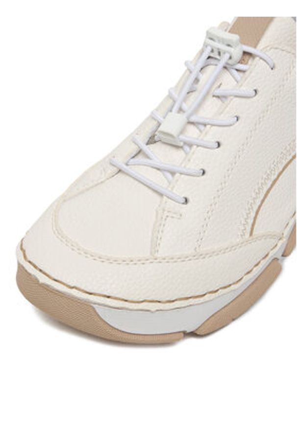 Rieker Sneakersy 45969-80 Écru. Kolor: kremowy. Materiał: materiał