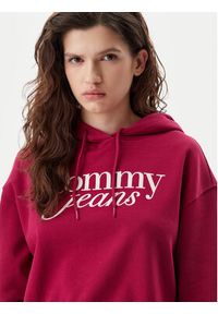 Tommy Jeans Bluza Script DW0DW20306 Różowy Relaxed Fit. Kolor: różowy. Materiał: bawełna #4