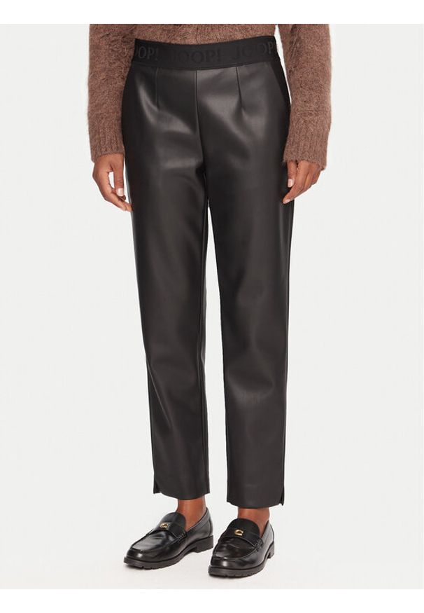 JOOP! Legginsy 58 254P58Patricia 30049668 Czarny Slim Fit. Kolor: czarny. Materiał: skóra