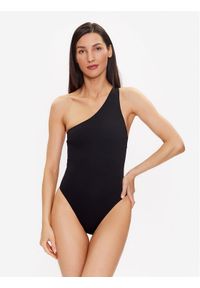 Calvin Klein Swimwear Strój kąpielowy KW0KW02050 Czarny. Kolor: czarny. Materiał: syntetyk