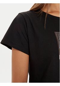 Liu Jo T-Shirt TF4209 J6040 Czarny Regular Fit. Kolor: czarny. Materiał: bawełna