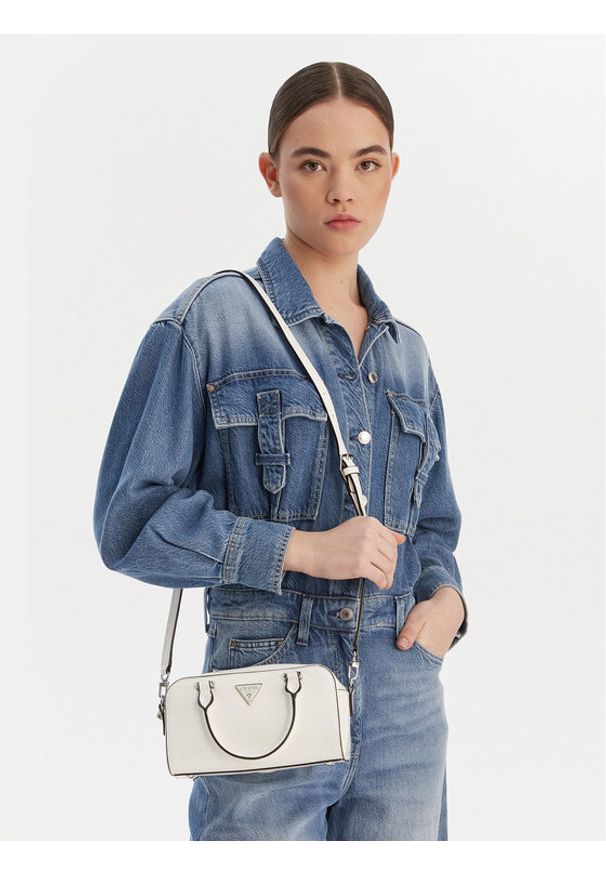 Guess Torebka Arnela Mini HWNY94 96740 Biały. Kolor: biały. Materiał: skórzane