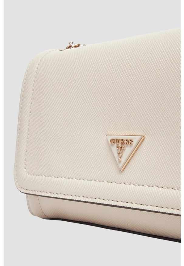 Guess - GUESS Beżowa torebka damska Noelle II. Kolor: beżowy. Styl: casual, elegancki