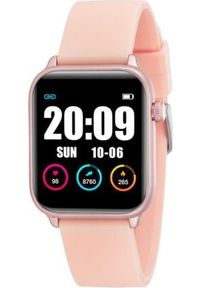 Smartwatch Rubicon KW37 Różowy (RNCE56RIBX01AX). Rodzaj zegarka: smartwatch. Kolor: różowy #1