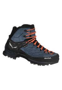 Buty Trekkingowe Męskie Salewa Mtn Trainer Mid Gtx. Kolor: wielokolorowy, niebieski, czarny. Materiał: zamsz, nylon