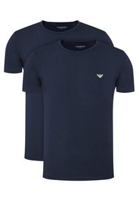 Emporio Armani Underwear Komplet 2 t-shirtów EM000391 AF14132 MB143 Granatowy Regular Fit. Kolor: niebieski. Materiał: bawełna #8