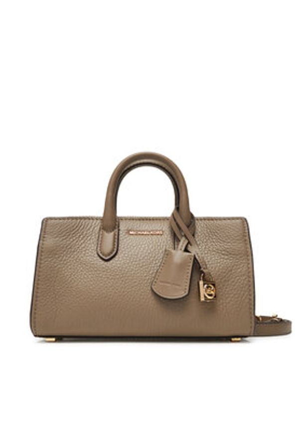 MICHAEL Michael Kors Torebka Scarlett 32F4GETC0L Beżowy. Kolor: beżowy. Materiał: skórzane