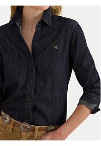 Lauren Ralph Lauren - LAUREN RALPH LAUREN Koszula jeansowa 200B20825001 Granatowy Regular Fit. Kolor: niebieski. Materiał: bawełna #8