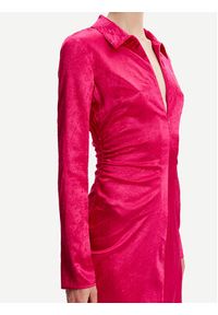 Samsoe & Samsoe - Samsøe Samsøe Sukienka koszulowa Ivana F22400073 Różowy Slim Fit. Kolor: różowy. Materiał: syntetyk. Typ sukienki: koszulowe #4