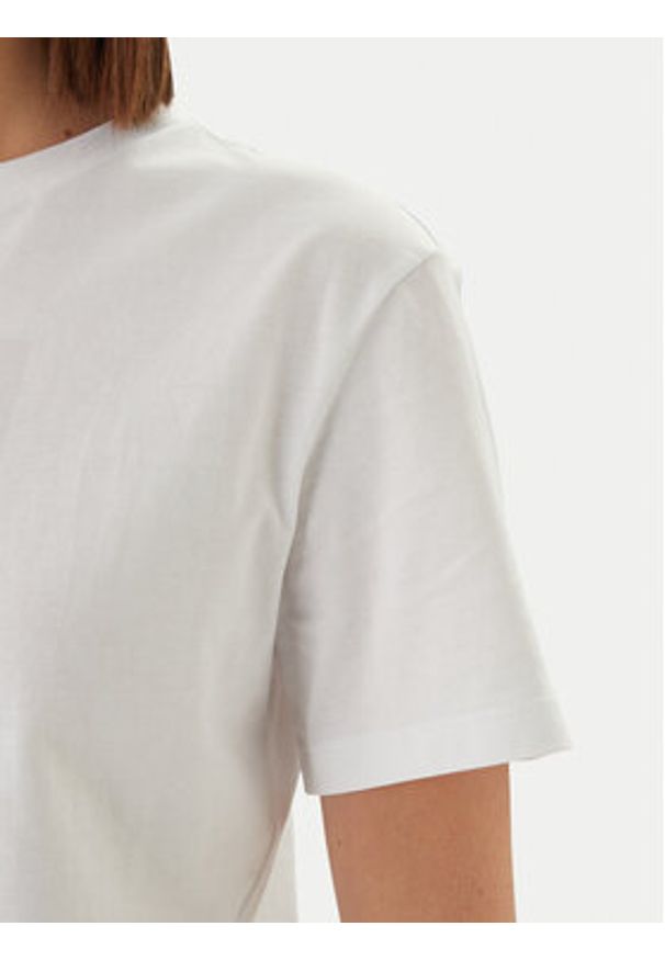 Barbour T-Shirt Bedale LTS0715WH11 Biały Regular Fit. Kolor: biały. Materiał: bawełna
