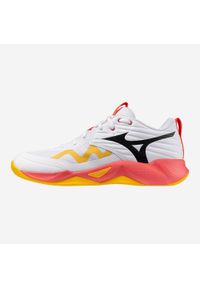 Chaussure de volleyball Adulte - Mizuno Momentum Pro Uni Daybreaker - blanc/rose. Model: Mizuno Wave. Sport: siatkówka