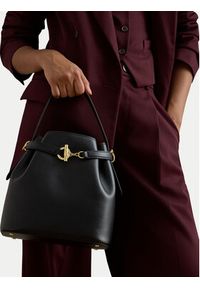 Lauren Ralph Lauren - LAUREN RALPH LAUREN Torebka 431982787001 Czarny. Kolor: czarny. Materiał: skórzane #5
