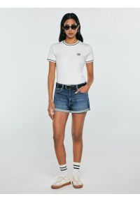 Big-Star - Szorty damskie jeansowe niebieskie Ayako 403. Stan: podwyższony. Kolor: niebieski. Materiał: jeans. Sezon: lato #6