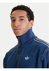 Adidas - adidas Bluza adicolor Denim Firebird KD1517 Niebieski Loose Fit. Kolor: niebieski. Materiał: jeans, bawełna #2