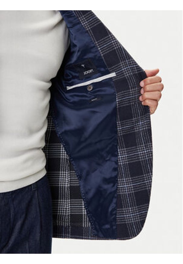 JOOP! Marynarka 17 JB-47Hoverest 30045029 Granatowy Slim Fit. Kolor: niebieski. Materiał: bawełna