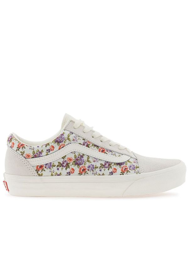 Buty Vans Old Skool Vintage Floral Mar VN0007NTFS81 - multikolor. Okazja: na co dzień. Kolor: wielokolorowy. Materiał: tkanina, zamsz, guma. Szerokość cholewki: normalna. Model: Vans Old Skool