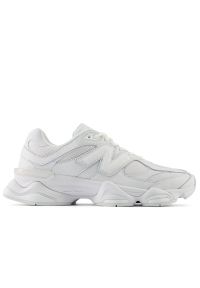 Buty unisex New Balance U9060NRJ - białe. Okazja: na co dzień. Kolor: biały. Materiał: guma, skóra, syntetyk, materiał. Szerokość cholewki: normalna #1