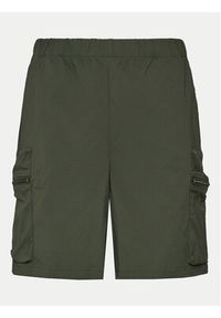 Rains Szorty sportowe Tomar Shorts 19310 Zielony Regular Fit. Kolor: zielony. Materiał: syntetyk