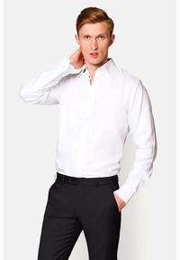 Lancerto - Koszula Biała Ester 2. Okazja: na co dzień. Kolor: biały. Materiał: len, tkanina, bawełna, wełna. Wzór: haft, ze splotem. Sezon: lato. Styl: casual, wizytowy, elegancki #1