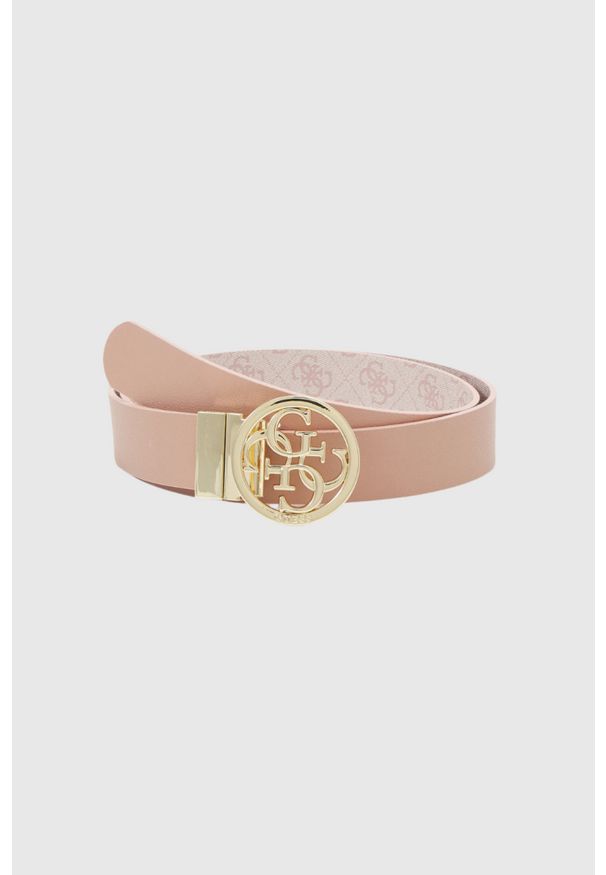 Guess - GUESS Różowy pasek damski Noelle H35, Rozmiar S. Kolor: różowy