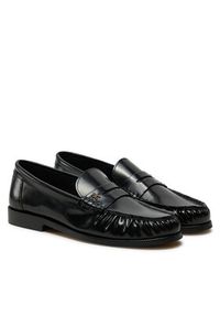 TOMMY HILFIGER - Tommy Hilfiger Mokasyny Loafer Abrasivato Leather FW0FW08617 Czarny. Kolor: czarny. Materiał: skóra #2