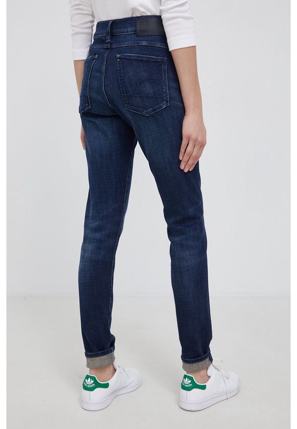 G-Star RAW - G-Star Raw Jeansy Lhana damskie medium waist. Kolor: niebieski