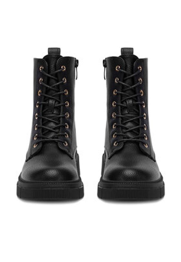 DeeZee Trzewiki HX21056-58A Czarny. Kolor: czarny. Materiał: syntetyk, materiał