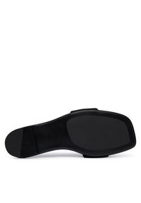 Calvin Klein Klapki Square Flat Sndl Embl Suede HW0HW03055 Czarny. Kolor: czarny. Materiał: skóra, zamsz #3
