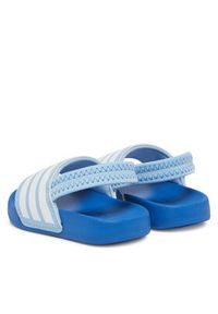 Adidas - adidas Sandały adilette Estrap JR5327 Błękitny. Kolor: niebieski