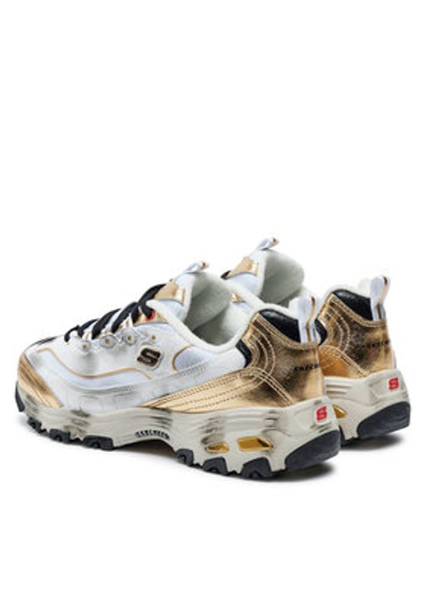 skechers - Skechers Sneakersy D'Lites 150245 Biały. Kolor: biały. Materiał: skóra
