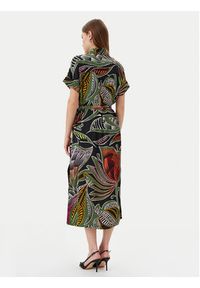 LOLA CASADEMUNT Sukienka koszulowa LS2516059 Zielony Relaxed Fit. Kolor: zielony. Materiał: syntetyk. Typ sukienki: koszulowe