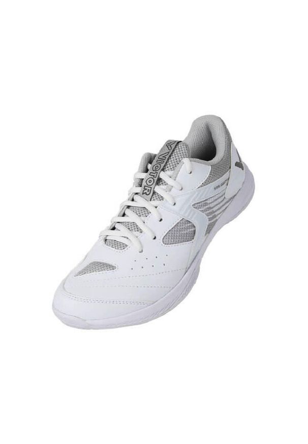 Victor - Buty do badmintona dla dorosłych VICTOR S35 A. Kolor: biały, wielokolorowy. Materiał: tkanina, materiał, skóra, syntetyk