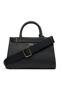 TOMMY HILFIGER - Tommy Hilfiger Torebka American Icon Mini Tote Leather AW0AW17188 Czarny. Kolor: czarny. Materiał: skórzane #5