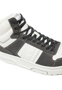Tommy Jeans Sneakersy The Brooklyn Mid Top EM0EM01430 Czarny. Kolor: czarny. Materiał: zamsz, skóra #6