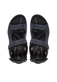 ecco - ECCO Sandały Offroad 82204412038 Granatowy. Kolor: niebieski. Materiał: nubuk, skóra