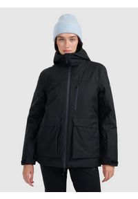 4f - 4F Kurtka narciarska membrana 8000 damska - czarna XS. Kolor: czarny. Materiał: poliester, materiał. Sezon: zima #1