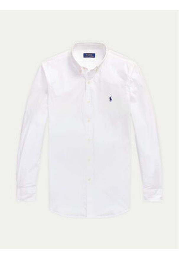 Polo Ralph Lauren Koszula 710928254002 Biały Slim Fit. Typ kołnierza: polo. Kolor: biały. Materiał: bawełna