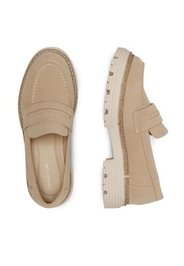 Jenny - JENNY Loafersy MOLLIE WS6211-07 Beżowy. Kolor: beżowy. Materiał: materiał