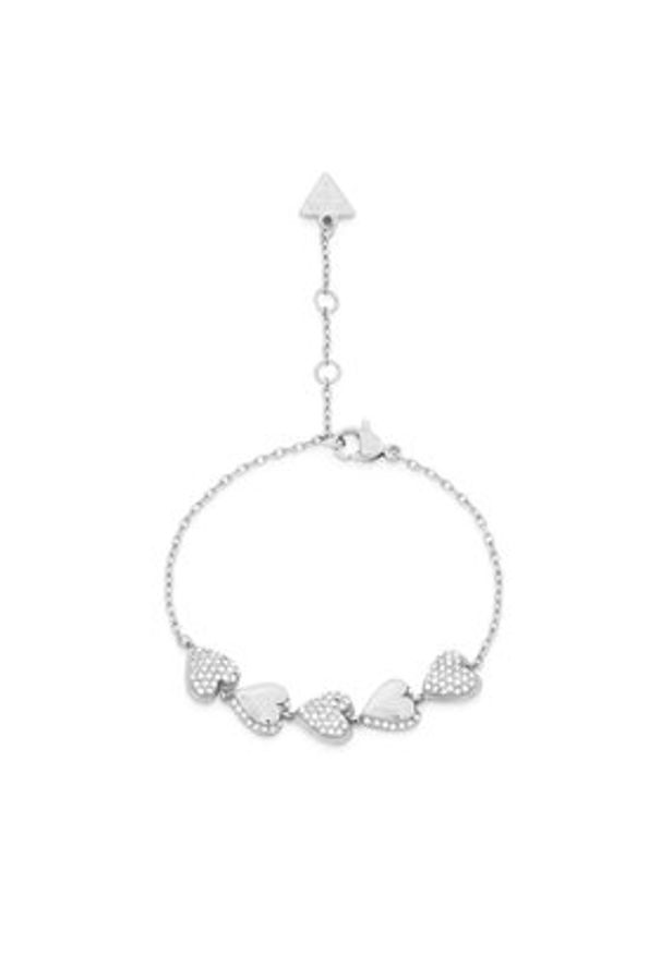 Guess Bransoletka JUBB06 071JW Srebrny. Materiał: ze stali nierdzewnej, ze stali. Kolor: srebrny