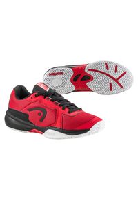 Buty tenisowe dla dzieci Head Sprint Junior 3.5 RDBK. Materiał: guma. Sport: bieganie, tenis