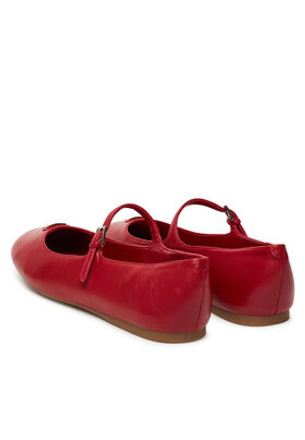 Guess Baleriny FLTKLD LEA02 Czerwony. Kolor: czerwony. Materiał: skóra