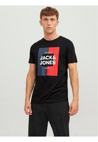 Jack & Jones - Jack&Jones T-Shirt 12235179 Czarny Regular Fit. Kolor: czarny. Materiał: bawełna