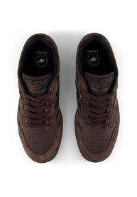 Buty męskie New Balance Numeric UN480CHC – brązowe. Kolor: brązowy. Materiał: materiał, zamsz, syntetyk, dresówka, guma, skóra. Szerokość cholewki: normalna. Wzór: nadruk. Sport: bieganie #3