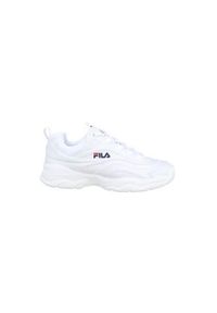 Buty uniwersalne damskie Fila Ray Low Wmn białe. Zapięcie: sznurówki. Kolor: biały. Materiał: syntetyk, materiał. Szerokość cholewki: normalna #1
