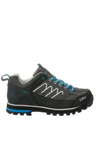 Damskie buty trekkingowe górskie ze skóry zamszowej VIBRAM CMP MOON LOW. Kolor: czarny, szary, wielokolorowy. Materiał: zamsz, skóra. Styl: sportowy